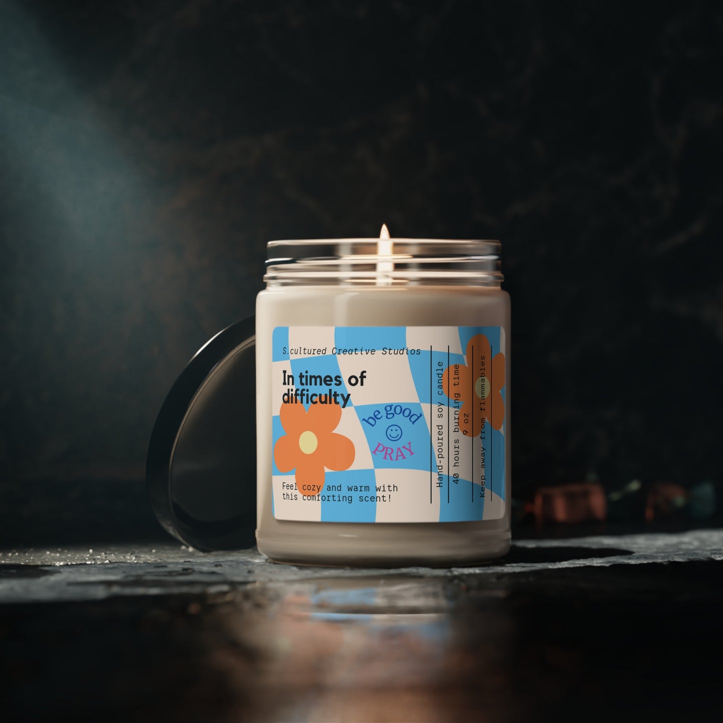 In Times of Difficulty: Soy Candle, 9oz