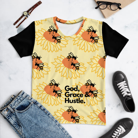 Women's God, Grace & Hustle T-shirt