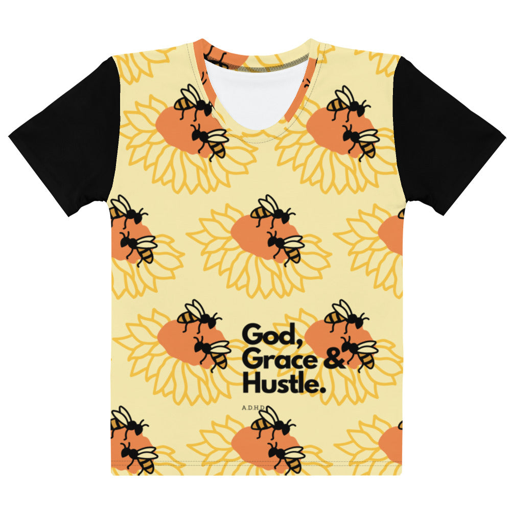 Women's God, Grace & Hustle T-shirt