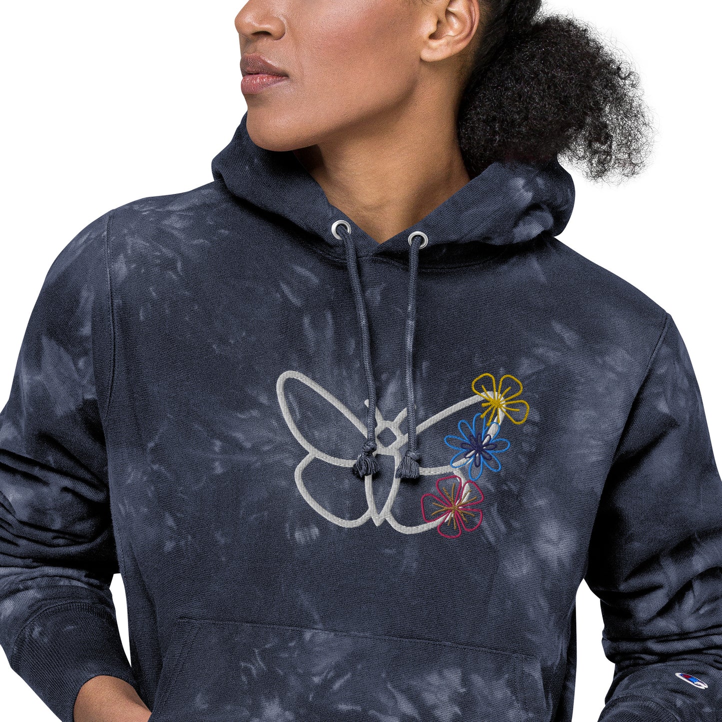 Unisex Champion tie-dye hoodie